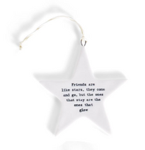 Load image into Gallery viewer, Star Ornament w/ Saying
