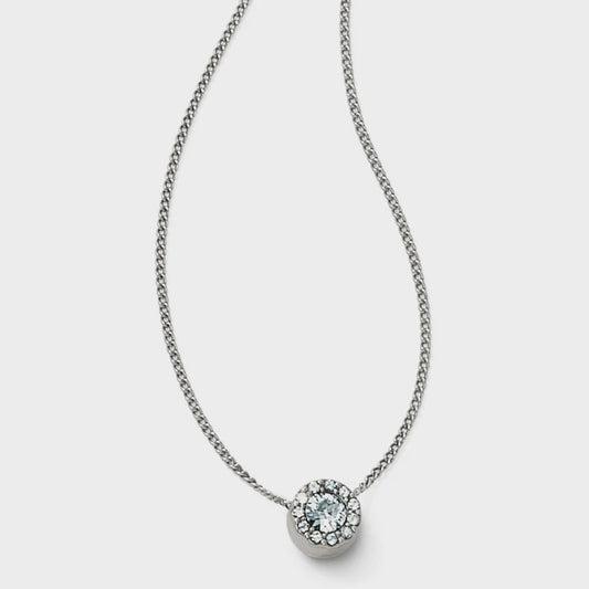 Illumina Mini Silver Solitaire Necklace