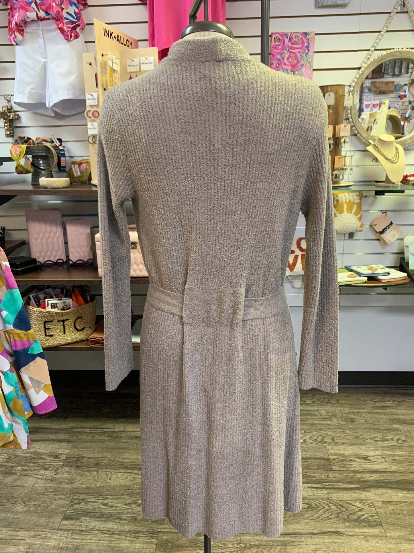 Cozy Chic Lite Ribbed Robe- Faded Rose Pearl