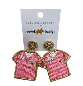 Nurse Scrubs Beaded Earrings