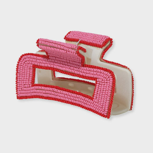 Lola Solid Color Claw Clip Pink