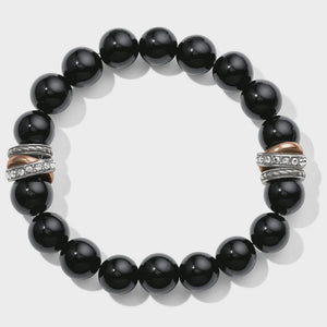 Neptunes Rings Black Stretch Bracelet