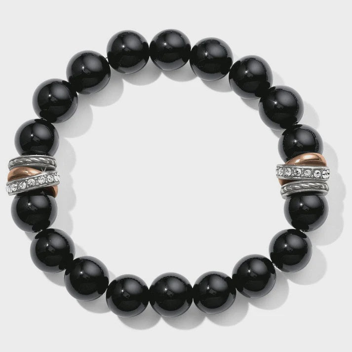 Neptunes Rings Black Stretch Bracelet