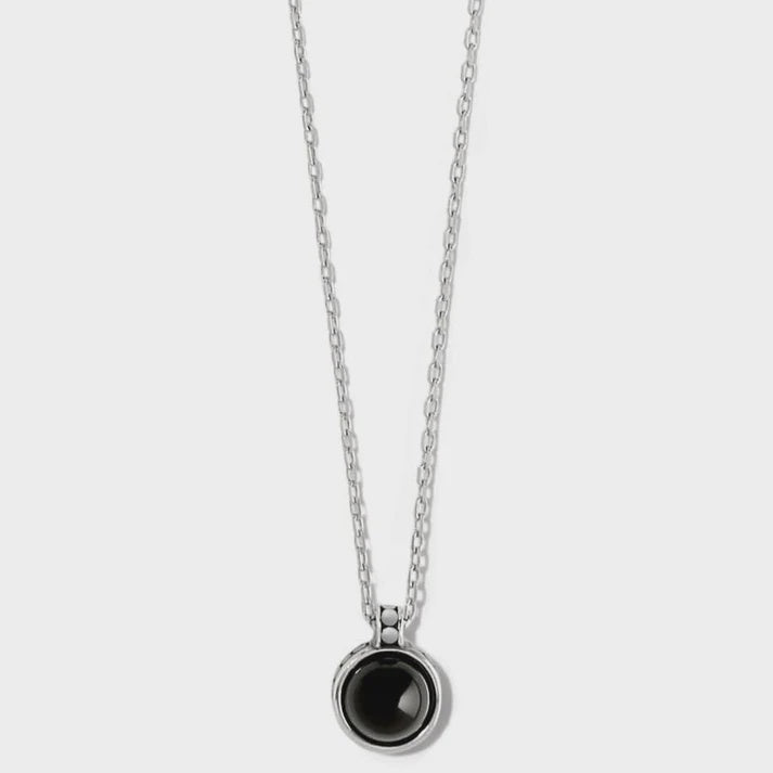 Pebble Dot Onyx Short Necklace
