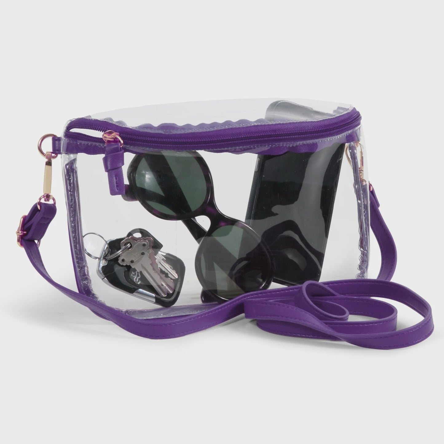 Clear Sling Bag Purple