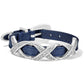 KrissKross Etched Bandit Bracelet in French Blue