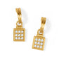 Gold Meridian Zenith Post Drop Earrings