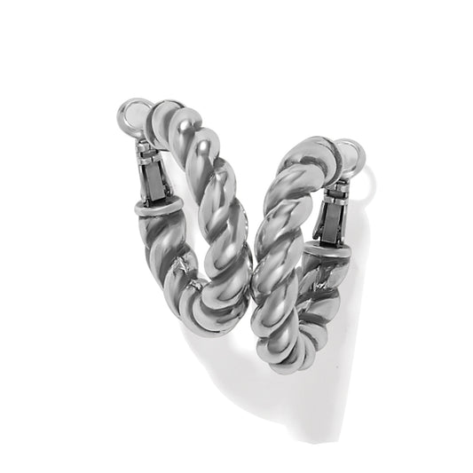 Interlok Twist Medium Hoop Earrings