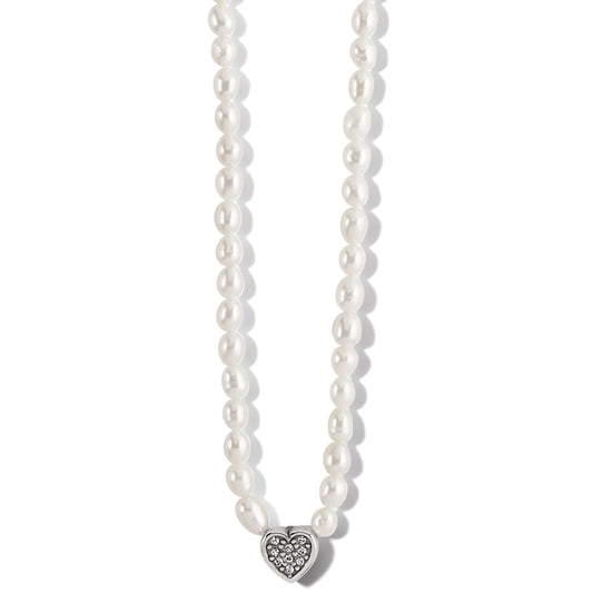 Meridian Zenith Heart Pearl Necklace