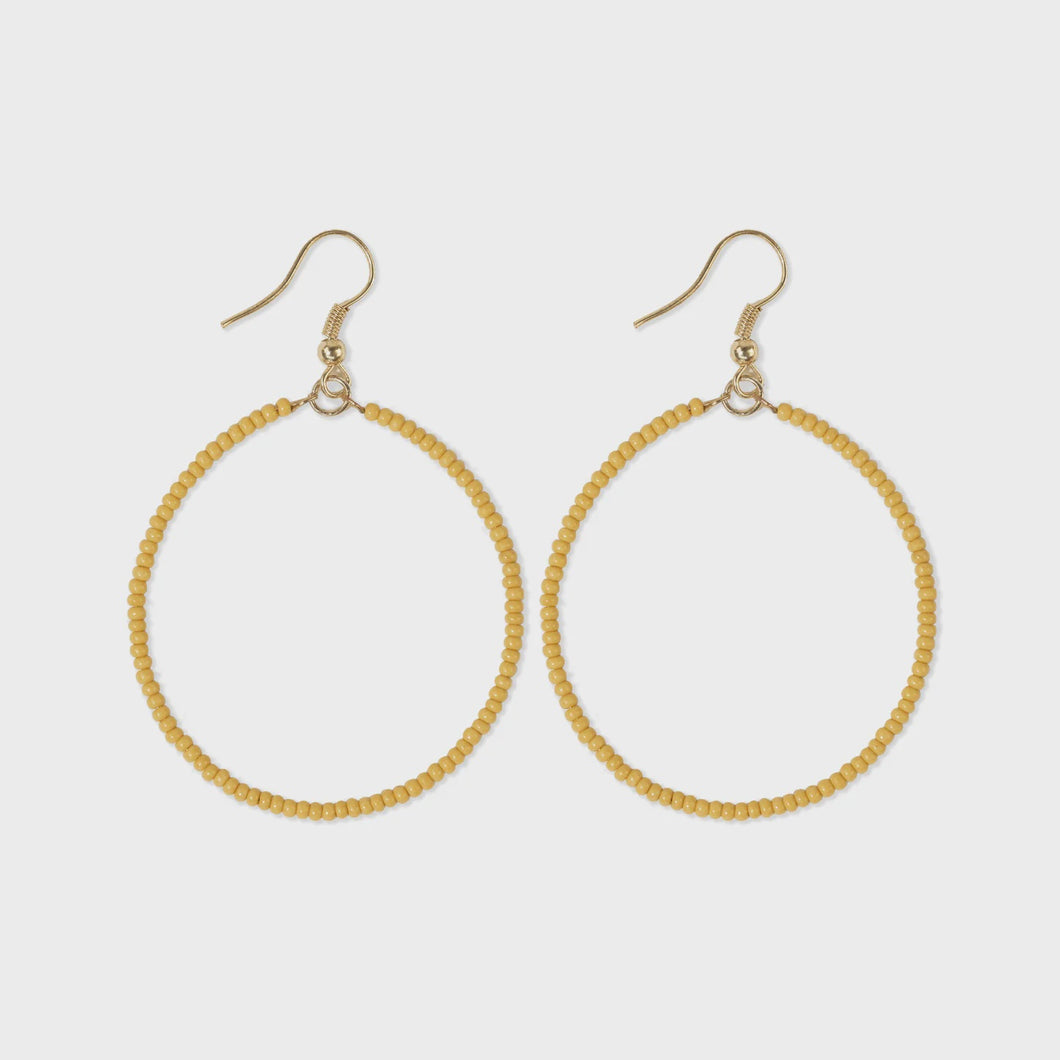 Ruby Solid Hoops in Yellow