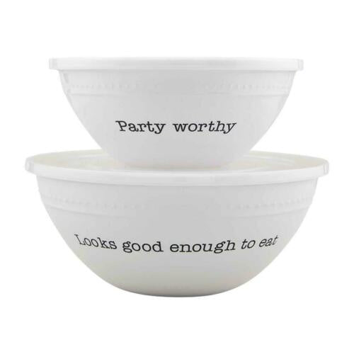 Melamine Bowl With Lid Set